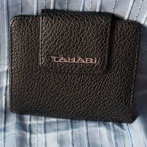 Tahari Black Textured Wallet
